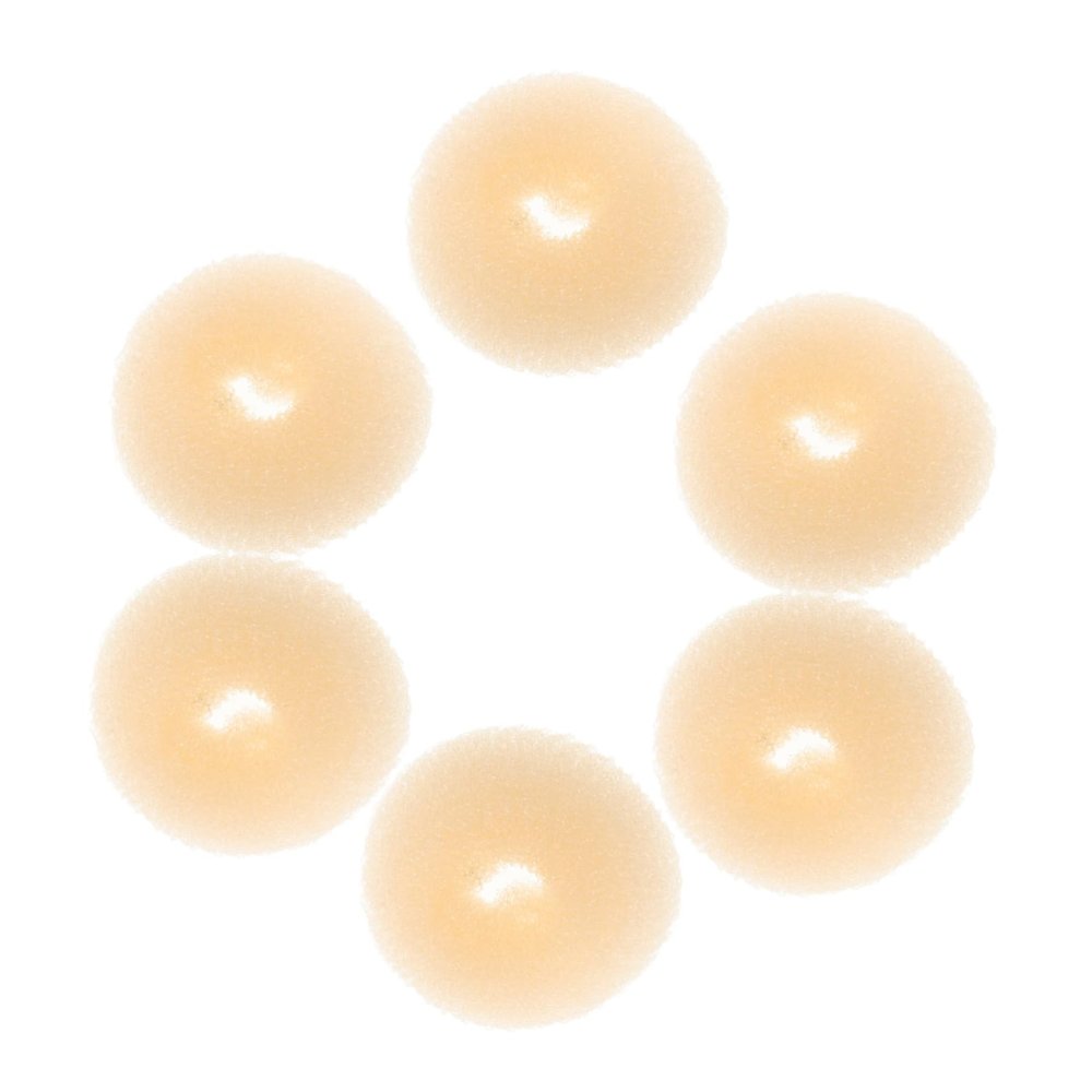 6pcs Hair Donut Bun Maker Women Easy DIY Chignon Shaper for Quick Updos Durable Tool for Ballet Dance Styles Small Beginner Friendly