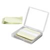 LALADEFIEE Tea Oil Blotting Paper Set 100 Sheets Oil Absorbing Tissues for Oily Skin Control Powder Puff Suitable for Men and Women view 1