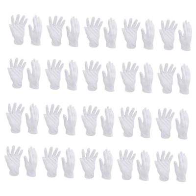 16Pairs Washable Cotton Gloves Elastic Breathable Comfortable Gloves for Dry Hands Skin Protection Jewelry Care and Moisturizing