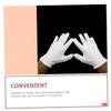 16Pairs Washable Cotton Gloves Elastic Breathable Comfortable Gloves for Dry Hands Skin Protection Jewelry Care and Moisturizing view 3