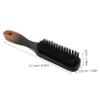 Boar Bristle Beard Brush with Gradient Wood Handle Men Grooming Tool for All Beard Types Essential Hairdressing Comb for Facial Hair Care Gentle Grooming and Styling view 2