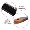 Boar Bristle Beard Brush with Gradient Wood Handle Men Grooming Tool for All Beard Types Essential Hairdressing Comb for Facial Hair Care Gentle Grooming and Styling view 3