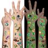 180 PCS Glow in The Dark Tattoos for Kids Boys Girls Luminous Truck Mermaid Unicorn Dinosaur Shark Animal Space Fake Tattoos Stickers for School Show Birthdays Halloween Party Supplies view 1