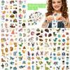 180 PCS Glow in The Dark Tattoos for Kids Boys Girls Luminous Truck Mermaid Unicorn Dinosaur Shark Animal Space Fake Tattoos Stickers for School Show Birthdays Halloween Party Supplies view 2