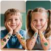 180 PCS Glow in The Dark Tattoos for Kids Boys Girls Luminous Truck Mermaid Unicorn Dinosaur Shark Animal Space Fake Tattoos Stickers for School Show Birthdays Halloween Party Supplies view 4