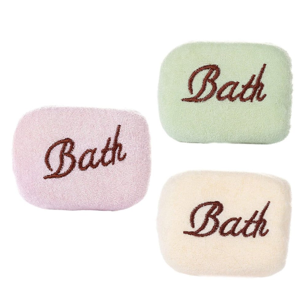 3Pcs Suspensible Bath Towels Soft Compact Bath Sponges for Newborns Gentle Exfoliating Washcloths for Sensitive Skin for Bath