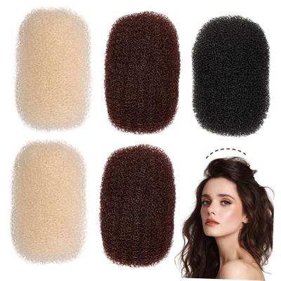 5Pcs Hair Bump Pads for Women Lightweight Hair Heighten Clips for Styling Versatile Hair Base Accessories for Volume and Updos for Various Hairstyles