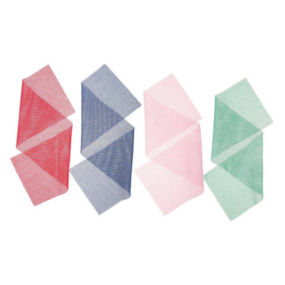 4Pcs Exfoliating Bath Washcloths Elastic Mesh Body Scrubbers for Back and Full Body Cleansing Shower Accessory for All Ages