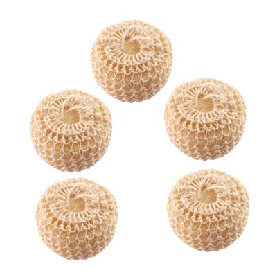 5Pcs Exfoliating Sisal Balls Clean Bath Scrubber for Deep Cleansing Easy to Use and Clean for Skin Exfoliation and Generation