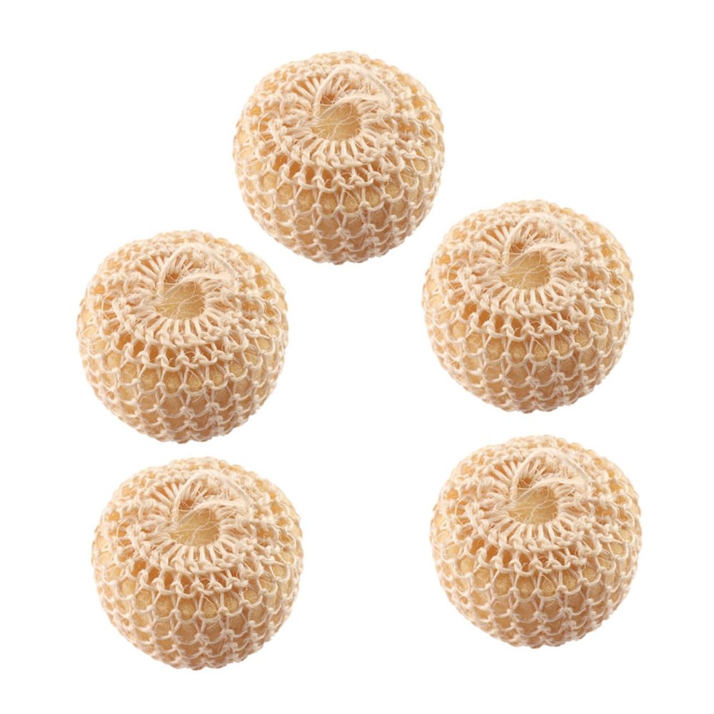 5Pcs Exfoliating Sisal Balls Clean Bath Scrubber for Deep Cleansing Easy to Use and Clean for Skin Exfoliation and Generation
