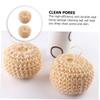 5Pcs Exfoliating Sisal Balls Clean Bath Scrubber for Deep Cleansing Easy to Use and Clean for Skin Exfoliation and Generation view 3
