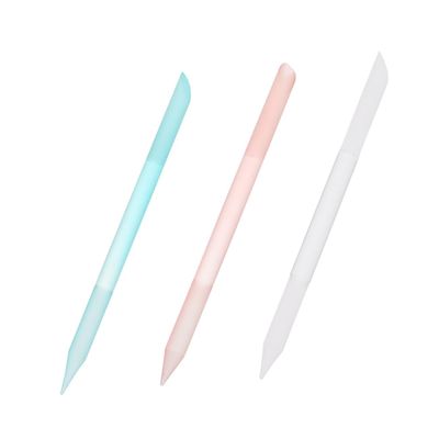 3pcs Cylindrical Glass Nail Files Reusable Manicure Polishing Tools for Women Portable and Lightweight Nail Care Kit for Travel and Everyday Use