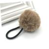 12Pcs Fluffy Ball Elastic Hair Ties Cute Ponytail Holders with Fur Ball Decor Stretchy Bands for White Pink Sky Blue Khaki Light Purple for Hair view 4