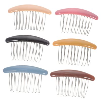 6Pcs Non Slip Hair Side Combs for Women Stylish Decorative Hair Accessories for Updos Weddings and Daily Looks Includes and Combs