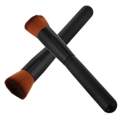 2pcs Professional Liquid Foundation Brush for Smooth Application Soft Bristles Makeup Brush for Face Durable Design for Travel and Easy Cleaning