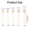 36Pcs Pearl Hair Pins, Gold U-Shaped Bridal Hair Pins with Pearls, Elegant Wedding Pearl Hair Accessories for Brides, Bridesmaids, Women, and Girls view 2