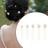 36Pcs Pearl Hair Pins, Gold U-Shaped Bridal Hair Pins with Pearls, Elegant Wedding Pearl Hair Accessories for Brides, Bridesmaids, Women, and Girls view 3