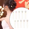 36Pcs Pearl Hair Pins, Gold U-Shaped Bridal Hair Pins with Pearls, Elegant Wedding Pearl Hair Accessories for Brides, Bridesmaids, Women, and Girls view 4