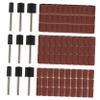 102Pcs Drum Sanding Sleeves Set with Mandrel for Nail Manicure High Performance Sanding Bands for Grinding Shaping Compatible with Nail Drill Machines view 1