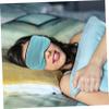 4pcs Double Sided Satin Eye Mask Soft Comfortable Blindfolds for Sleeping Travel Elastic Strap Eyeshade Kit view 4