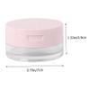 2Pcs Portable Makeup Case with Mirror Elastic Mesh Loose Powder Box for Travel Pink Powder Puff Included for Daily Use and view 2