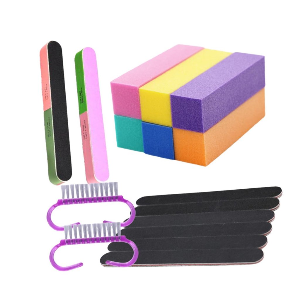 1 Set Durable Mini Nail Brush Polishing Nail Files Professional Manicure Tool