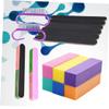 1 Set Durable Mini Nail Brush Polishing Nail Files Professional Manicure Tool view 3