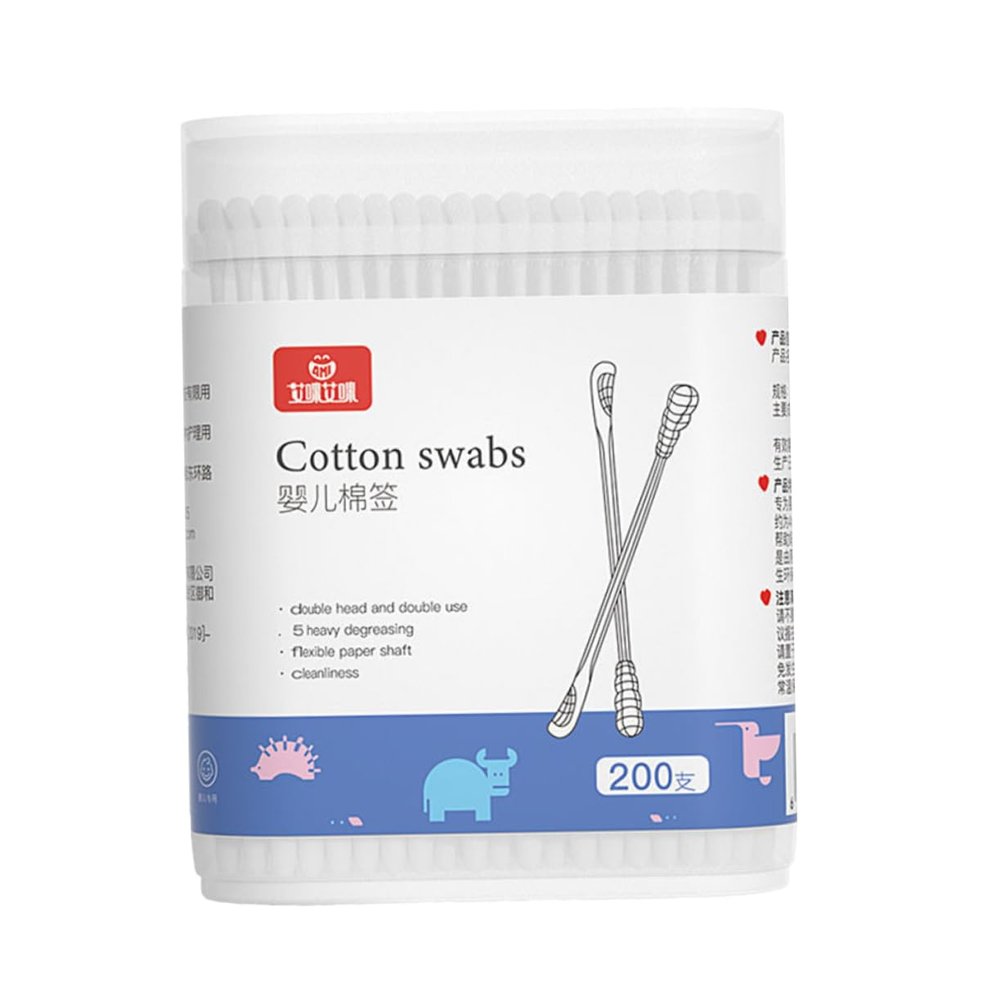 Disposable Cotton Swabs Double End Cotton Swabs for Ear Cleaning and Acne Removal Safe and Comfortable Cotton Buds for Newborns and Adults