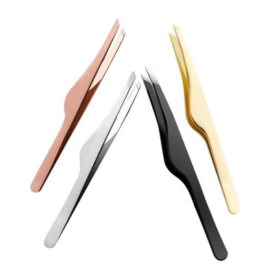 4Pcs Professional Eyebrow Tweezers Durable Eyelash Tweezers with Matte Finish for Removal for Grooming and Shaping Eyebrows