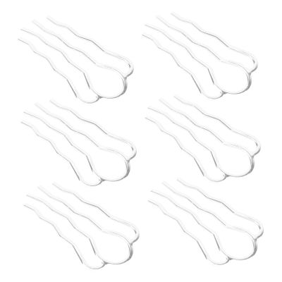 6Pcs Antique Hairpins Handmade Silver Hair Clips for Women for Han Clothing Vintage Headdresses DIY Hairpin Supplies