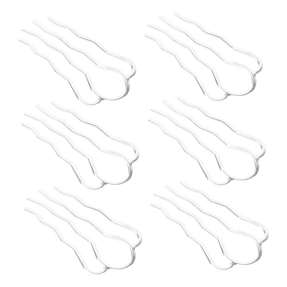 6Pcs Antique Hairpins Handmade Silver Hair Clips for Women for Han Clothing Vintage Headdresses DIY Hairpin Supplies