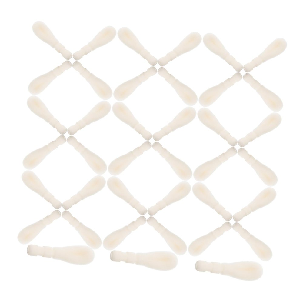 50 Pcs Lip Brush Replacement Heads Flocking Lip Wand Tips for Even Coverage Durable and Soft for Daily Makeup Parties and Dates