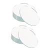 20pcs Round Glass Mirror Tiles for DIY Crafts Frameless Circle Trays for Home Decor Wedding Centerpieces Creative Projects High Transparency Sturdy Quality view 1
