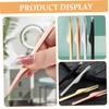 4Pcs Eyebrow Tweezers Precision Lash Tools with Matte Finish for Eyelash Extensions Includes and Styles Beauty Tools for Women view 3