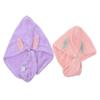 NIYANGLE 2Pcs Quick Drying Hair Towel Wrap for Curly Hair Adorable Hair Turban Adult Light Soft Absorbent Easy to Use Hair Wrap for All view 1
