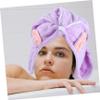 NIYANGLE 2Pcs Quick Drying Hair Towel Wrap for Curly Hair Adorable Hair Turban Adult Light Soft Absorbent Easy to Use Hair Wrap for All view 3