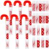 24 Pack Christmas Lip Balm Bulk Peppermint Candy Flavor Lip Balm with Candy Cane Tubes Christmas Party Gifts Stocking Stuffers Holiday Employee Staff Appreciation Gifts for Women(Stylish) view 1