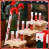 24 Pack Christmas Lip Balm Bulk Peppermint Candy Flavor Lip Balm with Candy Cane Tubes Christmas Party Gifts Stocking Stuffers Holiday Employee Staff Appreciation Gifts for Women(Stylish) view 4
