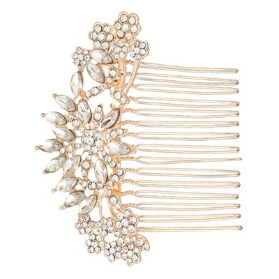 1pc Rose Gold Wedding Bride Hair Comb Elegant Women Headdress Accessories for Special Occasions Parties Engagements and Daily Use Creative and Practical Design for Confident
