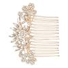 1pc Rose Gold Wedding Bride Hair Comb Elegant Women Headdress Accessories for Special Occasions Parties Engagements and Daily Use Creative and Practical Design for Confident view 1