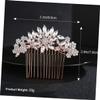 1pc Rose Gold Wedding Bride Hair Comb Elegant Women Headdress Accessories for Special Occasions Parties Engagements and Daily Use Creative and Practical Design for Confident view 2