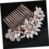 1pc Rose Gold Wedding Bride Hair Comb Elegant Women Headdress Accessories for Special Occasions Parties Engagements and Daily Use Creative and Practical Design for Confident view 3