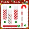 24 Pack Christmas Lip Balm Bulk Peppermint Candy Flavor Lip Balm with Candy Cane Tubes Christmas Party Gifts Stocking Stuffers Holiday Employee Staff Appreciation Gifts for Women(Exquisite) view 2