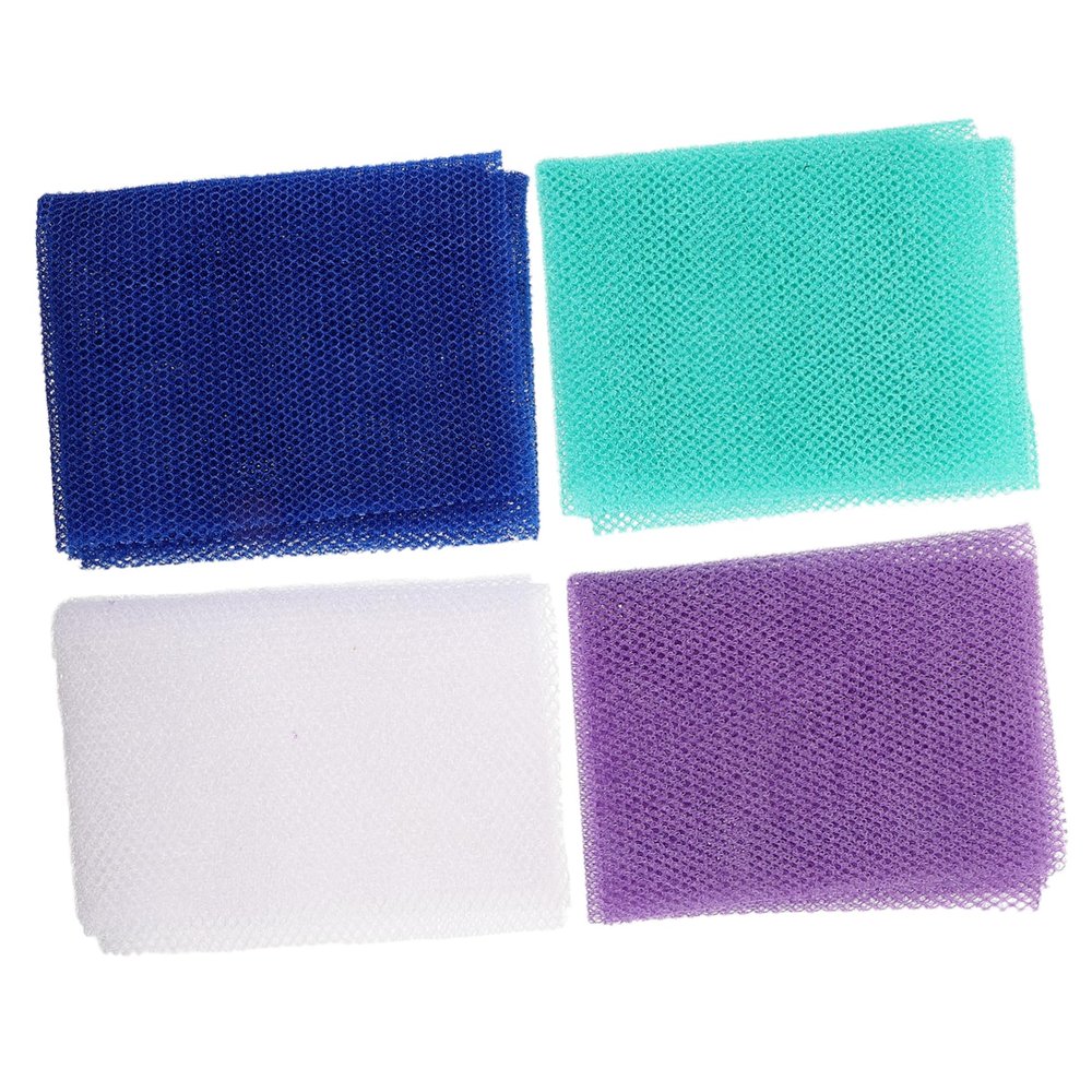 4pcs Japanese Body Scrub Cloth Long Back Exfoliating Towel Multi Purpose Bath Tool for Exfoliation Sauna Use Drying Gentle Dead Skin Remover for Men Women