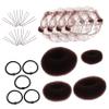 1 Set Invisible Hair Nets for Women Hair Loop Tools Elastic Bun Nets Clips for Easy Ballet Bun Styles for Weddings Daily Wear view 1