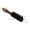 Beard Brush for Men Boar Bristle Grooming Tool with Ergonomic Gradient Handle for Facial Hair Care Straightening Maintenance Barber Salons and Home Use view 2