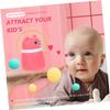 2Pcs Powder Puff Case Cartoon Bear Shape Container Soft Sponge Puff for Powder Portable and Leak for After Bath Use view 3