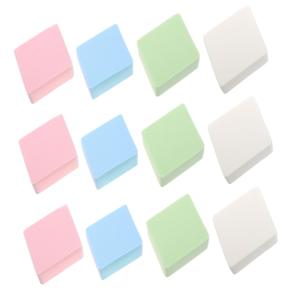 12Pcs Rhombic Makeup Multi Function Household Face Puff for Setting Powder Application Durable and Comfortable Cosmetic Tool