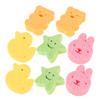 8pcs Cartoon Bath Sponges Gentle Exfoliating Loofah for Newborns and Soft and Cute Shapes for Bathing Mild Cleansing and Skin Protection Bath Supplies view 1