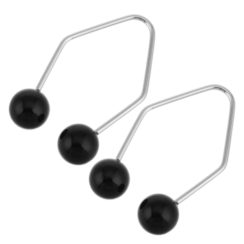 2pcs Black Bead Dimples Trainer for Cheeks Easy to Use Portable Facial Muscle Exerciser for Creating Natural Dimples for Men and Women Great